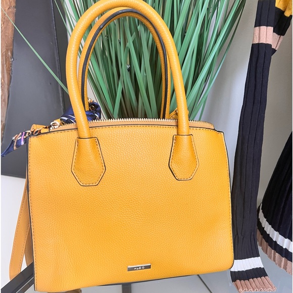 Aldo Bags Aldo Mustard Yellow Cross Bag Poshmark